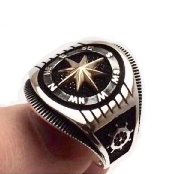 BLACK LABEL HERITAGE UNISEX STERLING SILVER RING - Picture 4 of 15